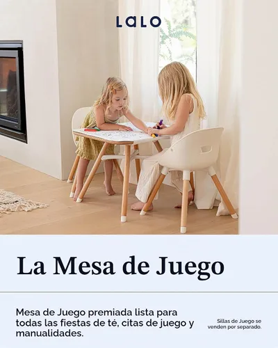 Vista 3 de Lalo La mesa de juegos, mesa de actividades para niños pequeños para sala