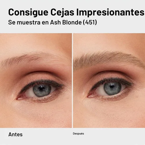Vista 7 de Revlon ColorStay Micro - Lápiz para cejas, color rubio ceniza 451, 0.003 onzas Waterproof eyebrow pencil with micro tip and spoolie brush. Infused