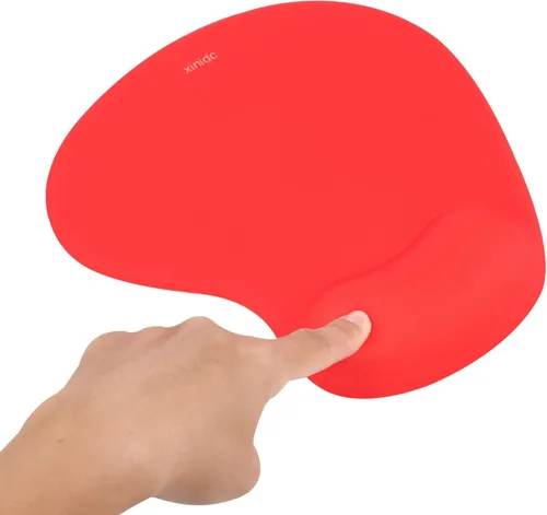 Vista 10 de Alfombrilla de mouse ergonómica para computadora con soporte para reposamuñecas, alfombrilla de mouse para aliviar el dolor con base de poliuretano
