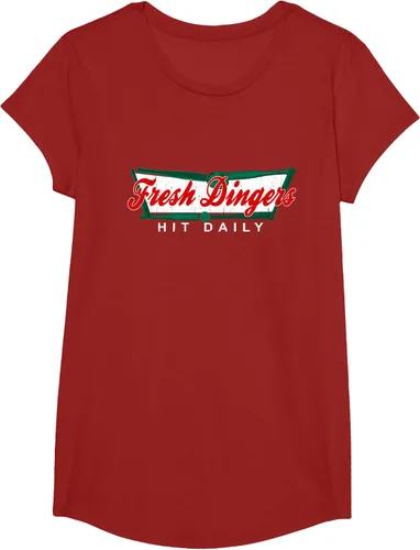 Vista 84 de Camiseta divertida de béisbol y softbol Don't Bunt Hit Fresh Dingers, Negro