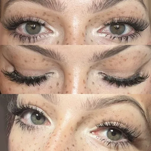 Vista 3 de FANXITON Pestañas postizas, ojo de gato natural, banda transparente