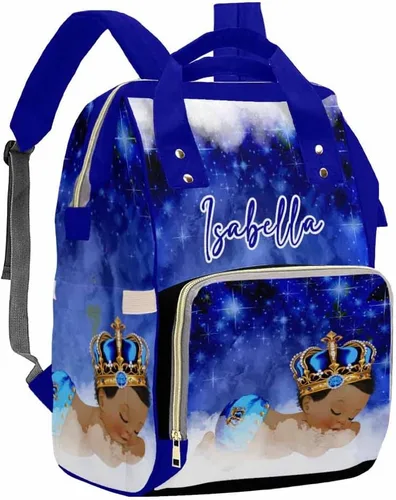 Vista 10 de Artsadd Bolsa de pañales con nombre personalizado para bebé, mochila para mamá y papá, pattern 01, Mochilas Daypack