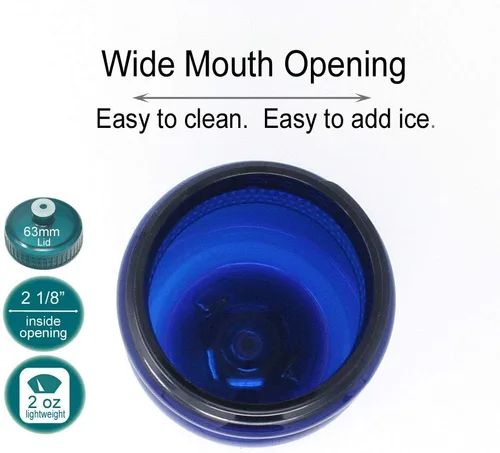 Vista 3 de Rolling Sands - Botellas de agua de plástico azul marino de 24 onzas sin BPA, juego de 10, fabricadas en Estados Unidos