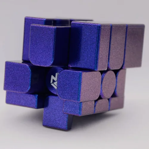 Vista 3 de Bukefuno GAN Mirror M UV 3x3 Speed Cube 2022 Rompecabezas magnético cubos de color morado (versión UV)