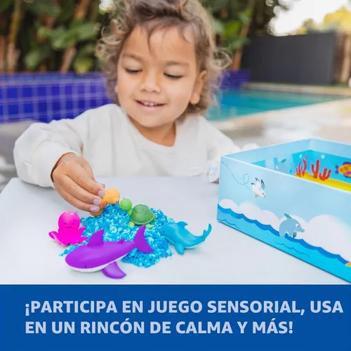 Vista 5 de Educational Insights - Juego Sensorial Pluffle® Ocean con 2 Colores de Pluffle, Juego de 9 Piezas, Edades 3+