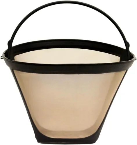 Vista 7 de Filtro de café dorado de repuesto reutilizable permanente #4 cono filtro de café compatible con cafetera Cuisinart, paquete de 2
