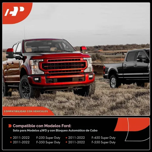 Vista 2 de A-Premium 2 piezas Eje delantero izquierdo y derecho 4WD Actuador de buje de bloqueo automático Ensamblaje de enlace de eje Compatible con Ford