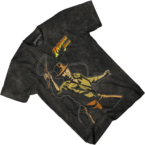 Vista 3 de Camiseta clásica de Indiana Jones para hombre, Indiana Jones, Harrison Ford, Indiana Jones, teñido anudado