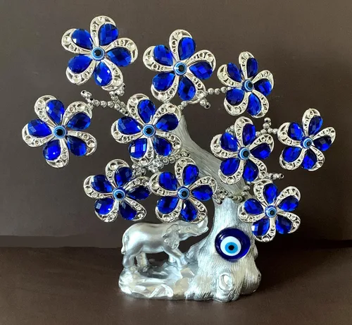 Vista 2 de Betterdecor Árbol de ojo turco azul malvado elefante de la suerte decoración del hogar -T09 (azul)