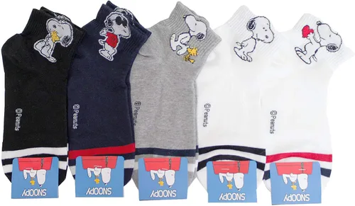 Vista 2 de The Peanuts Snoopy Cartoon Movie Series - Calcetines para mujer
