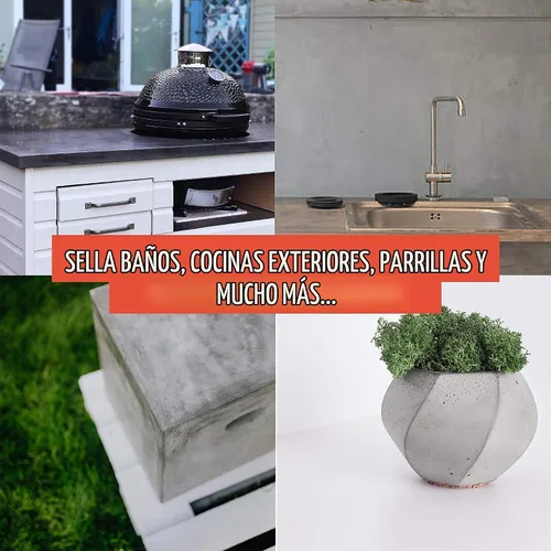 Vista 4 de Sellador de encimera/superficie de trabajo de hormigón Apto/de grado alimenticio Alta temperatura Acabado mate Impermeable Resistente a