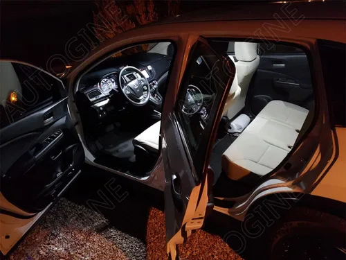 Vista 4 de AUTOGINE Kit de luces interiores LED blancas de 8 piezas para Honda CR-V CRV 2007 2008 2009 2010 2011 2012, súper brillantes 6000K, paquete