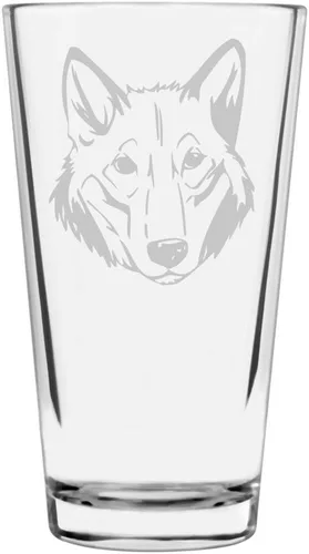 Vista 204 de Podenco Canario - Vaso de pinta de 16 onzas con temática de perro personalizado