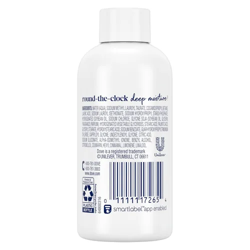 Vista 2 de Dove Gel de baño Humedad profunda para 24 horas Loción Suave Piel Hidratante Limpiador de la Piel Sin Sulfatos Sin Parabenos 3 oz