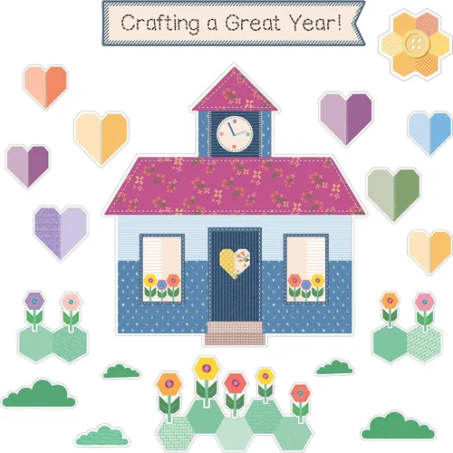 Vista 22 de Carson Dellosa Crafty and Cool Juego de Tablero de Anuncios Motivacional de 58 Piezas Bolsillos Llenos de Bondad, Decoración de Aula con Tema