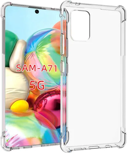 Vista 14 de Funda para Samsung A71 5G, Galaxy A71 5G, funda PUSHIMEI de grado militar resistente con protector de pantalla HD, anillo magnético con soporte