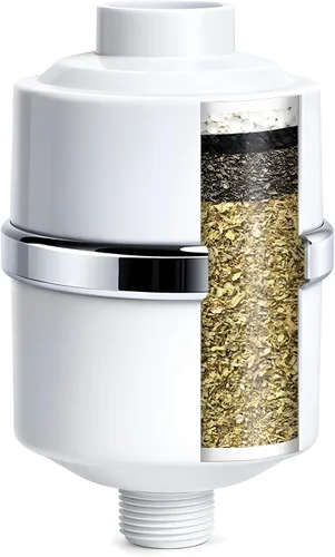 Vista 9 de Crystal Quest Filtro de ducha con cabeza, filtro de cabezal de ducha para agua dura, filtro de agua de ducha que elimina cloro, cloraminas
