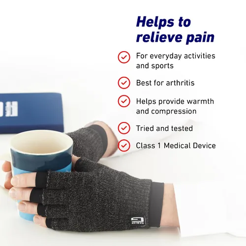Vista 3 de Neo-G Guantes de compresión para artritis para mujeres y hombres, RSI, dolor en las articulaciones, sistema de doble capa para una movilidad óptima