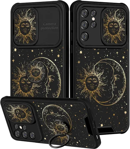 Vista 127 de Funda 2 en 1 para Samsung Galaxy S23 Ultra Flamingo para mujeres y niñas, diseño femenino de flamencos con cubierta deslizante para cámara y soporte