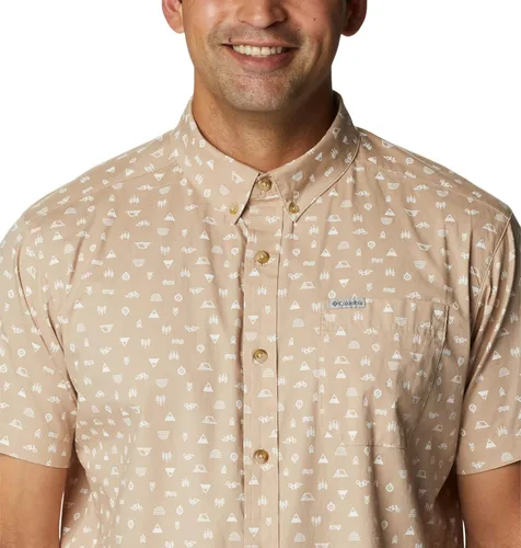 Vista 4 de Columbia Camisa de manga corta estampada Rapid Rivers para hombre