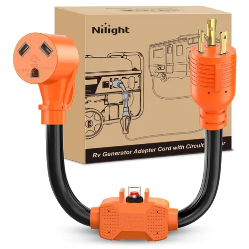 Vista 32 de Nilight Cable adaptador de secadora de 30 amperios a 30 amperios calibre 10 10-30P a 14-30R con cable de tierra
