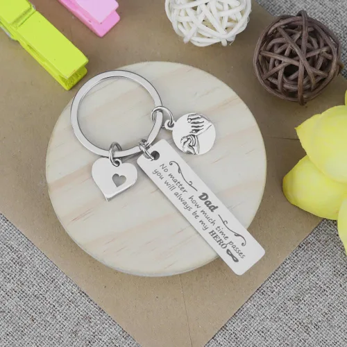 Vista 4 de Regalos para el Día del Padre de parte de la hija, regalo para papá, llavero para el Día del Padre, regalos de niños, regalo del día del padre