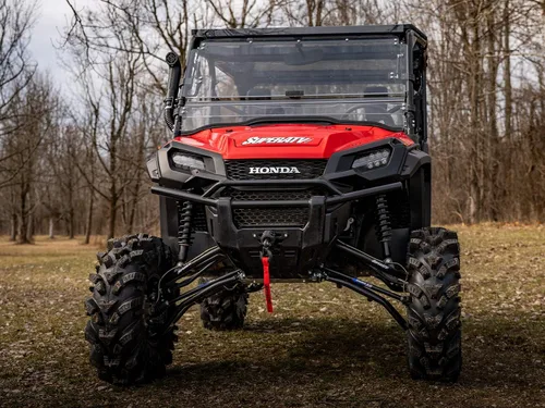 Vista 4 de SuperATV Kit de elevación resistente de 6" para Honda Pioneer 1000/1000-5 (2016-2021) - Negro - Kit completo con nuevos ejes Rhino 2.0, bola