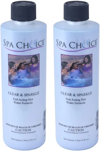 Vista 4 de SpaChoice 1-Pint Premium Clear and Sparkle Hot Tub Clarifier, Spa Clarifier Hot Tub, Made in USA
