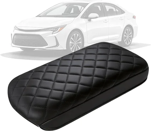 Vista 10 de AOMSAZTO Fundas para reposabrazos de consola central marfil para Corolla Toyota 2014-2019