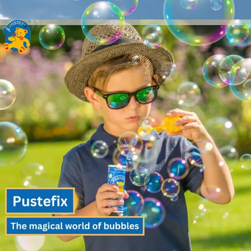 Vista 6 de PUSTEFIX Botella de repuesto de 16.9 oz de solución de jabón líquido de burbujas Pustefix Modelo: 505415