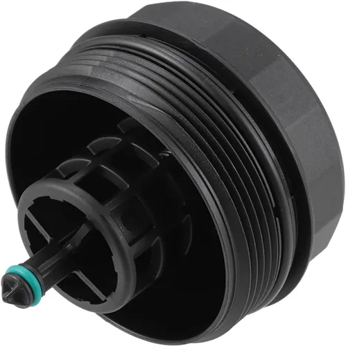 Vista 6 de X AUTOHAUX Cubierta negra del casquillo del filtro del motor del aceite del coche para BMW 128i 135i 228i 320i 328i 335i X1 X3 11-42-7-525-334