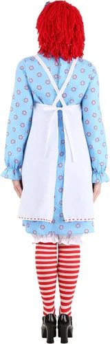 Vista 4 de Disfraz clásico de Ann Raggedy para mujer, talla XL