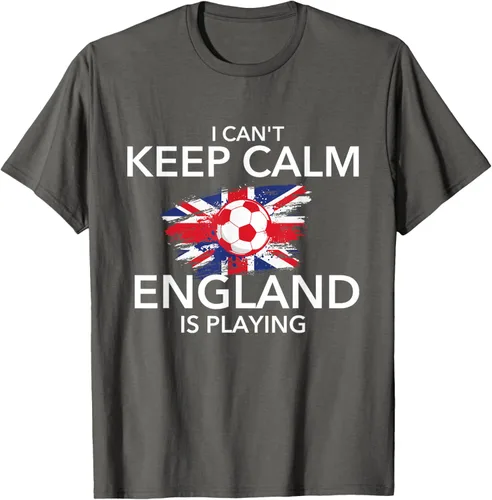 Vista 76 de I Can't Keep Calm England Is Playing - Camiseta para amantes del fútbol, Negro