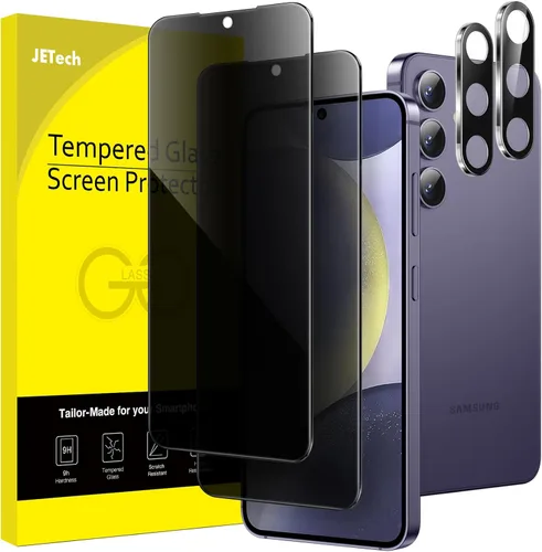 Vista 12 de JETech Protector de Pantalla de Privacidad para Samsung Galaxy S23 5G 6.1 Pulgadas con Protector de Lente de Cámara, Película de Vidrio Templado