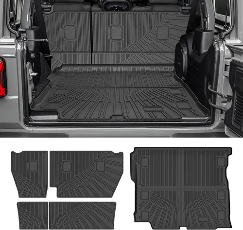 Vista 82 de Forro de carga para Jeep Compass/Patriot 2007-2016 y 2007-2012 Dodge Caliber, alfombras de carga para todo clima para accesorios de Compass