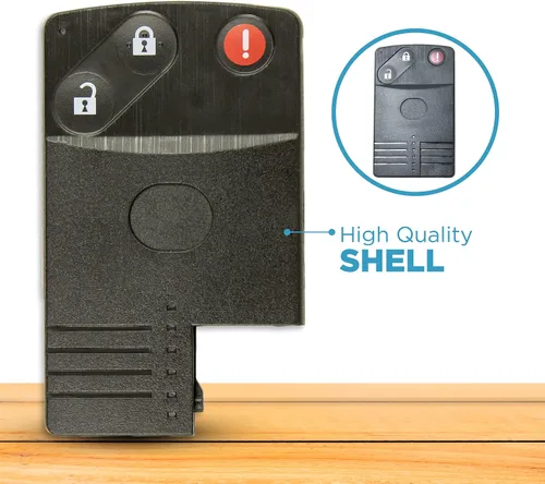Vista 5 de Keyless2Go Repuesto para carcasa de 3 botones para Mazda BGBX1T458SKE11A01 (2 unidades)