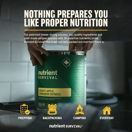 Vista 7 de Harina de avena instantánea con alto contenido de proteínas, manzana y canela, suministros de preparación liofilizados y suministro de alimentos