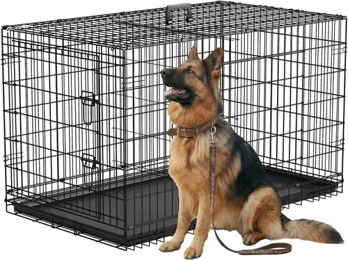 Vista 13 de [Usado] FDW Jaula para perros pequeños de 24 pulgadas plegable de metal con alambre para mascotas, doble puerta con panel divisor para interiores