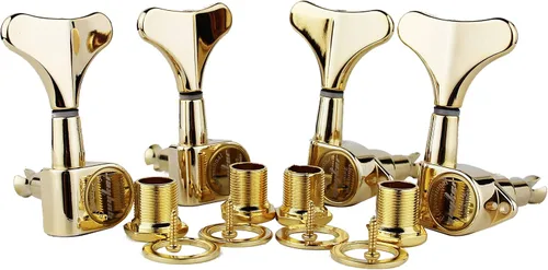 Vista 14 de Guyker Afinadores de Bajo para Guitarra (2R + 2L) - Clavijas de afinación con relación 1:17, cabezal sellado, reemplazo de máquina de afinación