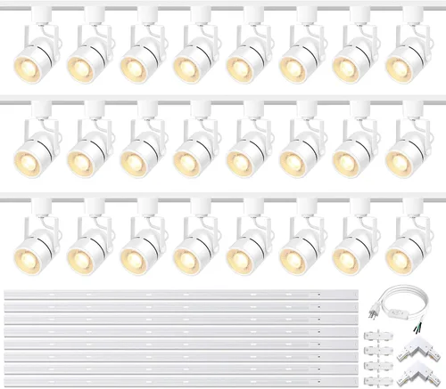 Vista 15 de GU10 - Kit de luces de pista blancas de 6 luces, 10 W, 3000 K
