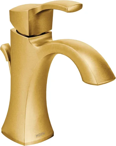 Vista 13 de Moen Voss – Grifo monomando de un solo agujero para lavabo de baño, cromado, con placa de cubierta opcional, 6903