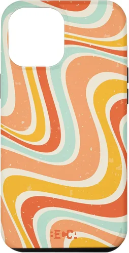 Vista 26 de Retro Groovy Liquid Swirl Hippie 70's 80's Psychedelic Phone Case para iPhone 17