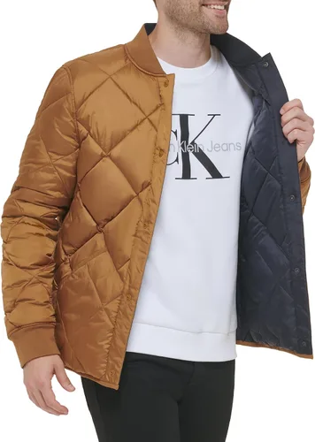 Vista 2 de Calvin Klein Mens Reversible Diamond Quilted Jacket