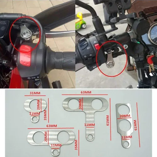 Vista 6 de Rayana Interruptor de luz LED de motocicleta de acero inoxidable ON-Off Montaje ajustable Interruptor impermeable Interruptor de interruptor DC12V