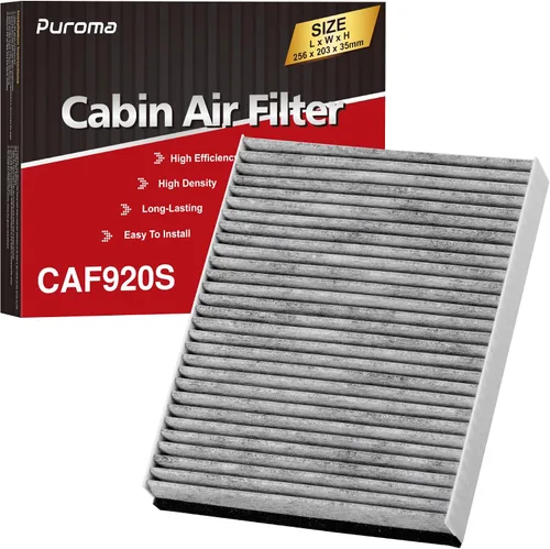 Vista 12 de Puroma Filtro de aire de cabina Carbón activado para CP930 CF10930 CAF1869P