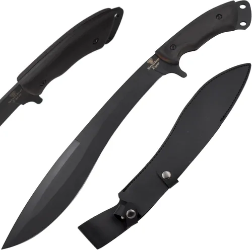 Vista 8 de Snake Eye Machete with Heavy Duty Construction-Ergonomic Non-Slip Handle and Belt Sheath for Gardening, Land-Management, Bushcraft, Hunting and
