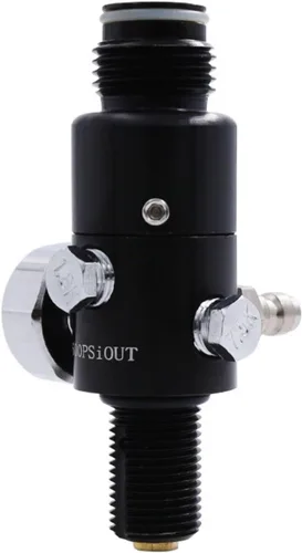 Vista 4 de TUXING 4500PSI Paintball Air Tank Regulador Válvula Calibre, Regulador de Paintball de aluminio duradero, para industrial, M18* 1.5