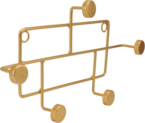 Vista 8 de STOBAZA Percheros resistentes para percheros, 2 piezas, ganchos para colgar percheros, llave de hierro, gancho de puerta multifuncional, colgador