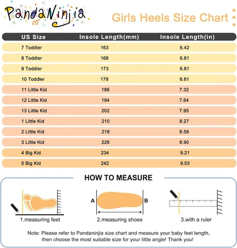 Vista 6 de PANDANINJIA Zapatos de vestir para niñas, zapatos Mary Jane para niñas, tacones bajos para niñas pequeñas, flores, boda, fiesta, escuela