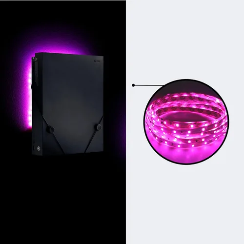 Vista 3 de 1 feet/0.5M Light Strip by FLOATING GRIP - LED Light Strip with USB Plug and Removeable Sticker on The Back. (Pink)